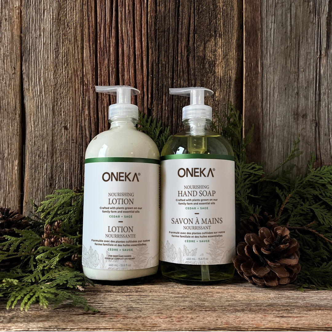 Cedar & Sage Nourishing Lotion and Hand Soap Ritual