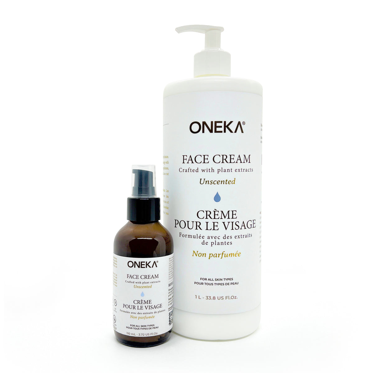 Unscented Face Cream Refill Duo
